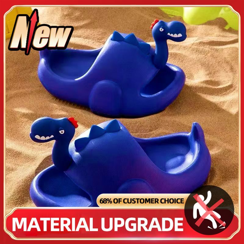 Sandal Dinosaurus 3d Sandal Dewasa Dino Jelly Baim Musim Panas Baru Kartun Lucu Sandal Anak-anak San