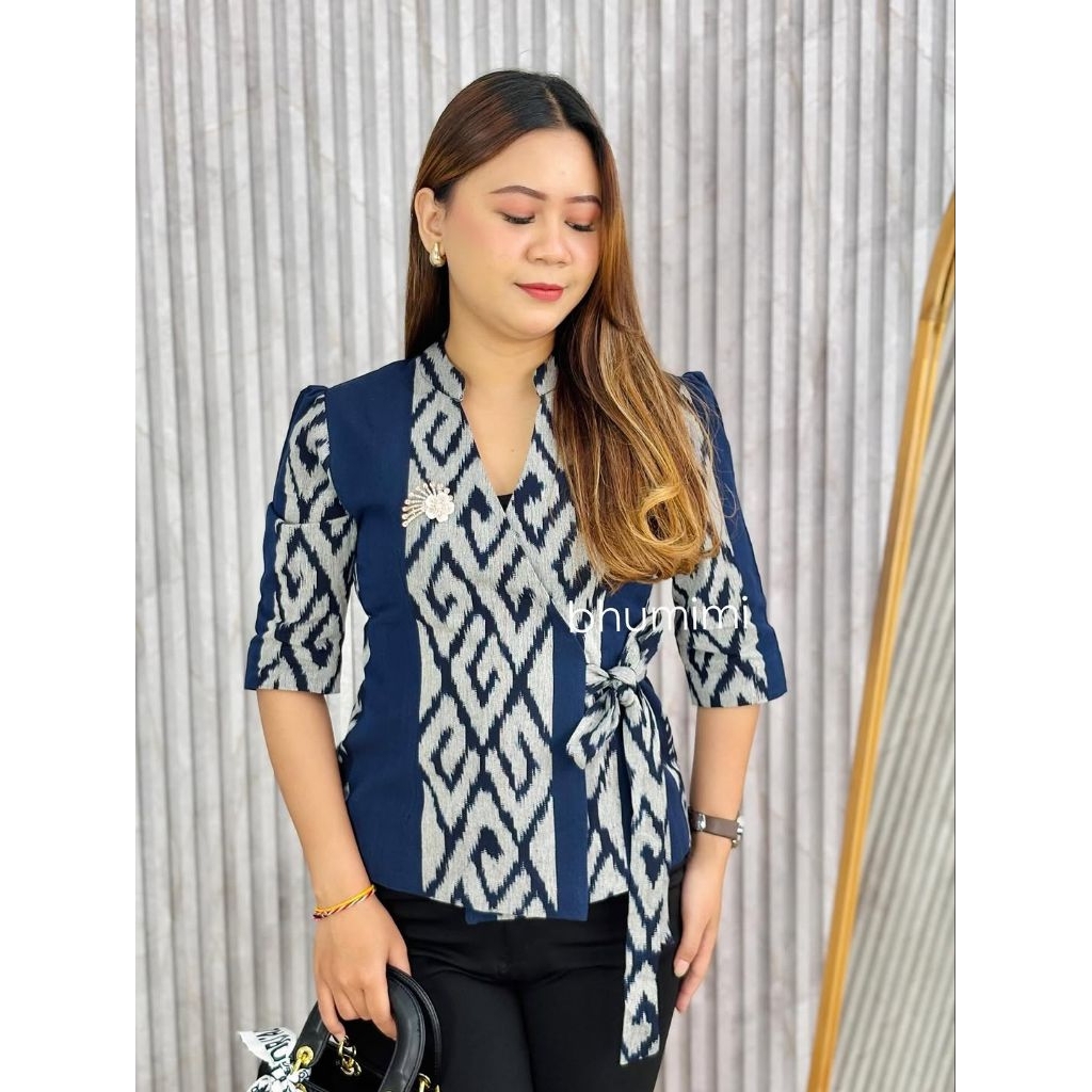 atasan tenun terbaru - bolero tenun wanita terbaru