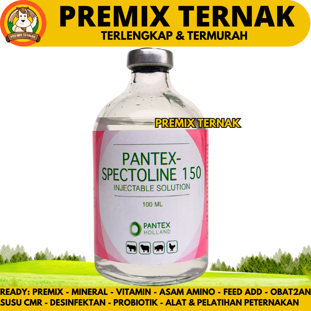 PANTEX SPECTOLIN 100ML - Obat Snot Cekrek Ngorok CRD Complex Ayam Ampuh - Like LS Injection Interspe