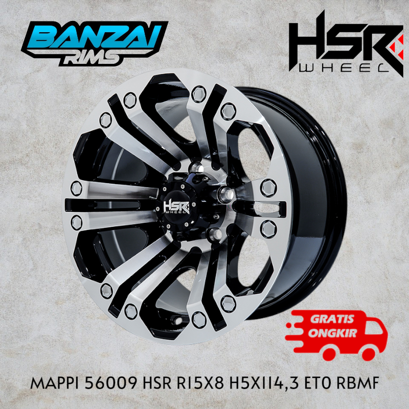 velg mobil hsr ring 15 lebar 8 et 0 pcd 5x114,3 terios rush xpander crv harrier velg model off road