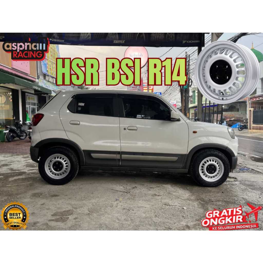 Paketan Velg dan Ban R14 Untuk Suzuki S presso DLL Velg HSR BSI R14 Ban 185 70 R14 FORCEUM ATZ