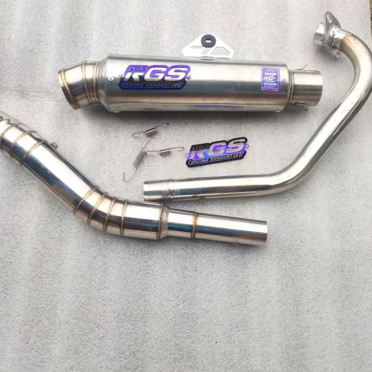 KNALPOT RGS ORIGINAL TYPE PEKAJAMAN KOMPETISI PNP MOTOR MP GL CB TIGER SATRIA FU VIXION OLD NEW JUPI