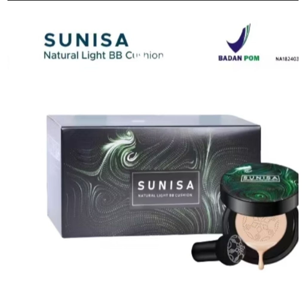 BEDAK SUNISA NATURAL LIGHT BB CUSHION ORIGINAL 100%