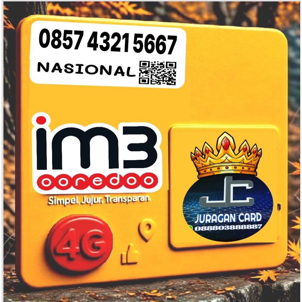 nomor cantik indosat im3 urut 4321 1234 5667 simpel murah