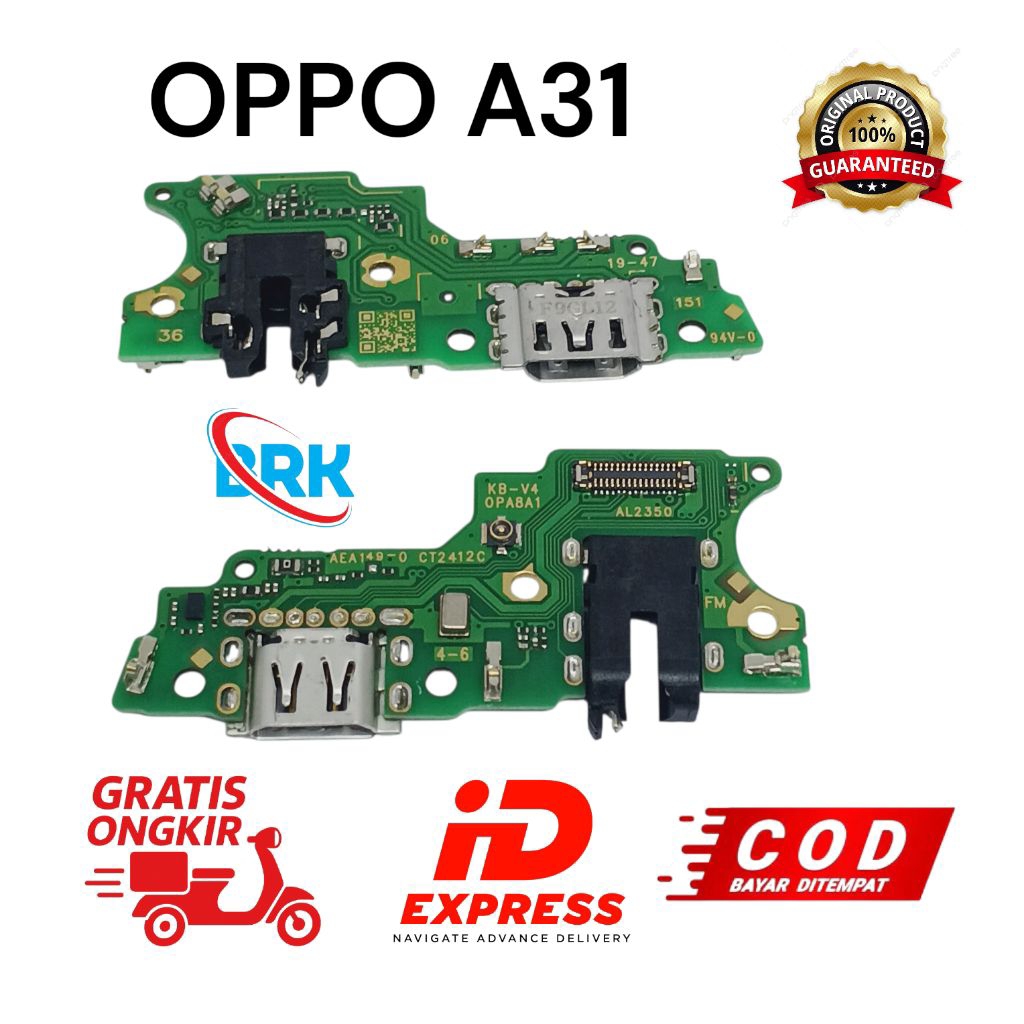 PLEXSIBEL CHARGER PAPAN CAS OPPO A31 FULSET IC ORIGINAL