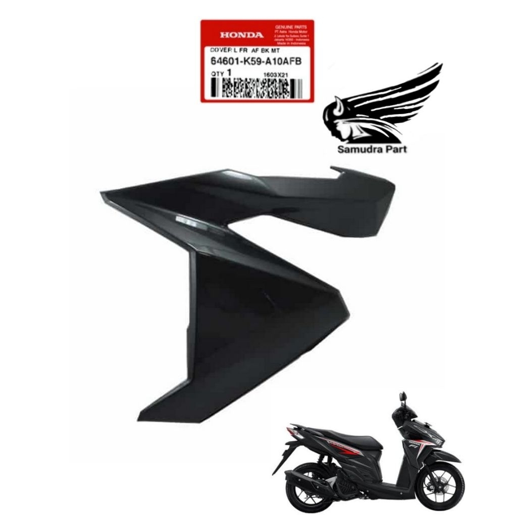 Cover Panel sayap kiri Vario 125 Vario 150 Abu abu original 64601K59A10AFB