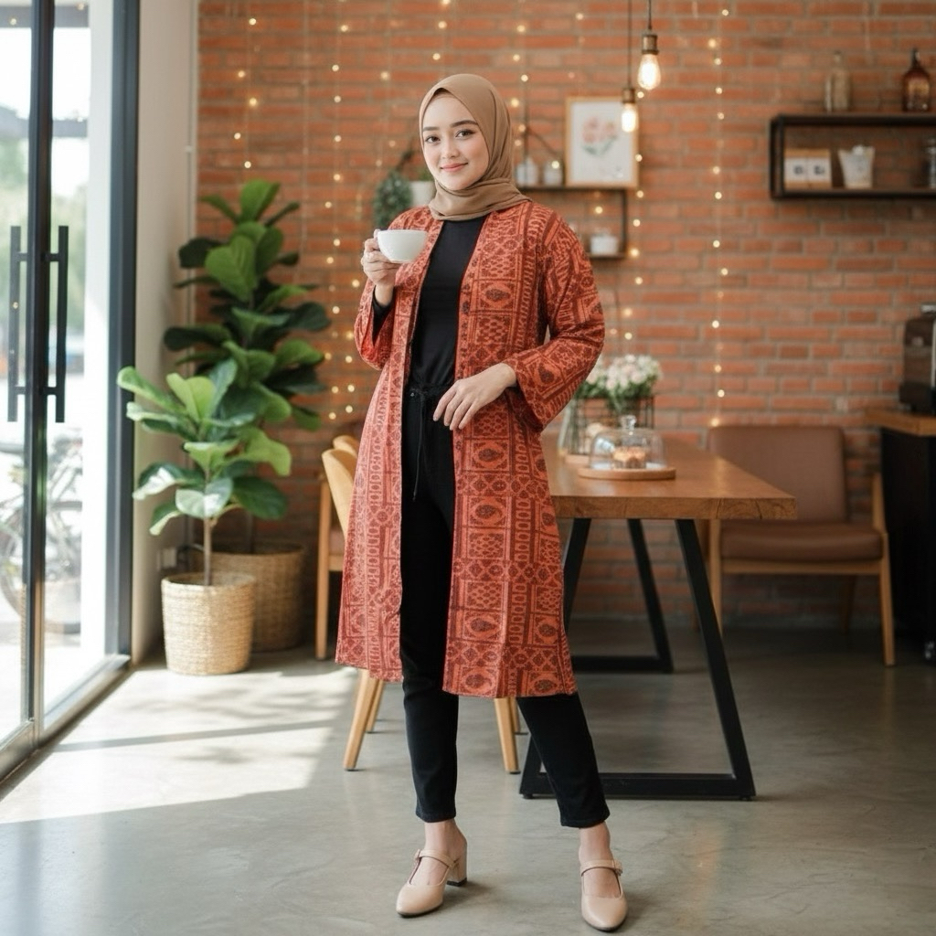 BARTA OUTER - Outer Motif Kekinian bahan premium / Baju Outer Wanita