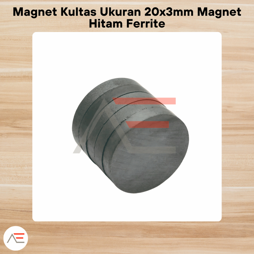 MAGNET FERRITE SUPER STRONG 20x3mm - 20 x 3 mm Magnet Kulkas Ukuran 20x3mm Magnet HITAM Magnet FERRI