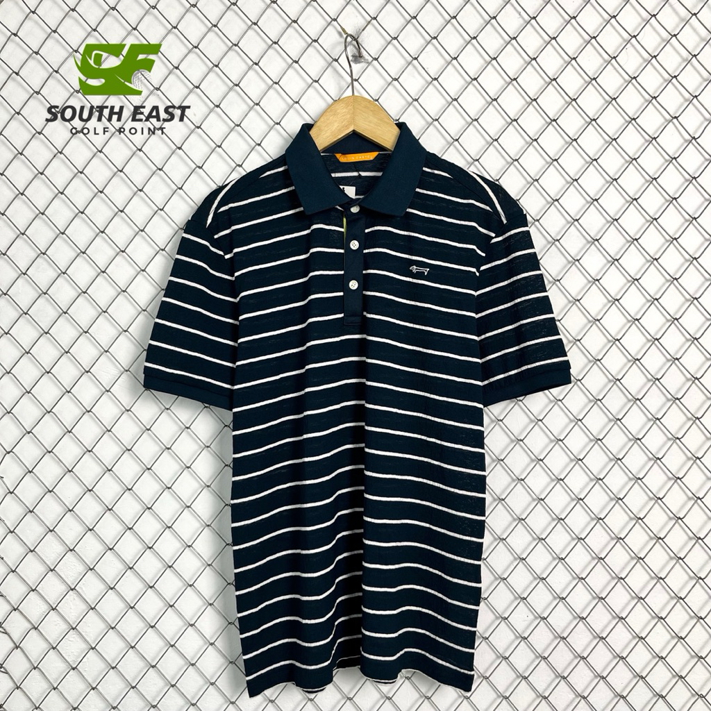 Polo Shirt Golf Louis Castel Golf Strip White Color