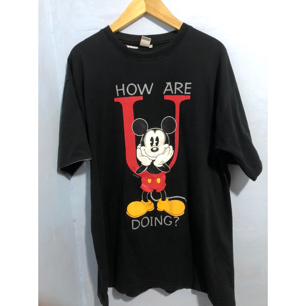 tshirt mickey mouse vintage / kaos mickey mouse / kaos disney