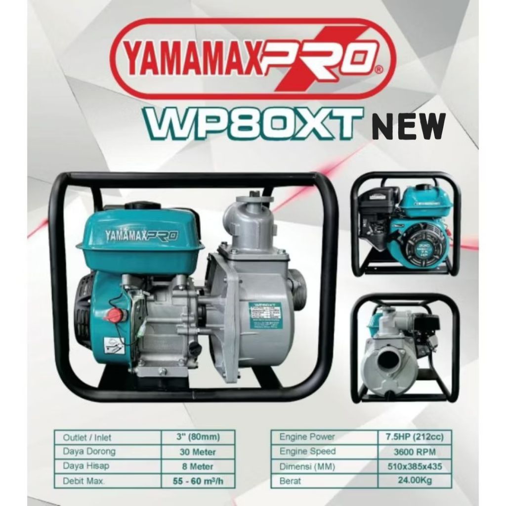Promo Pompa alkon sawah Yamamax pro WP50 XT WP80XT ukuran 2inch 3inch