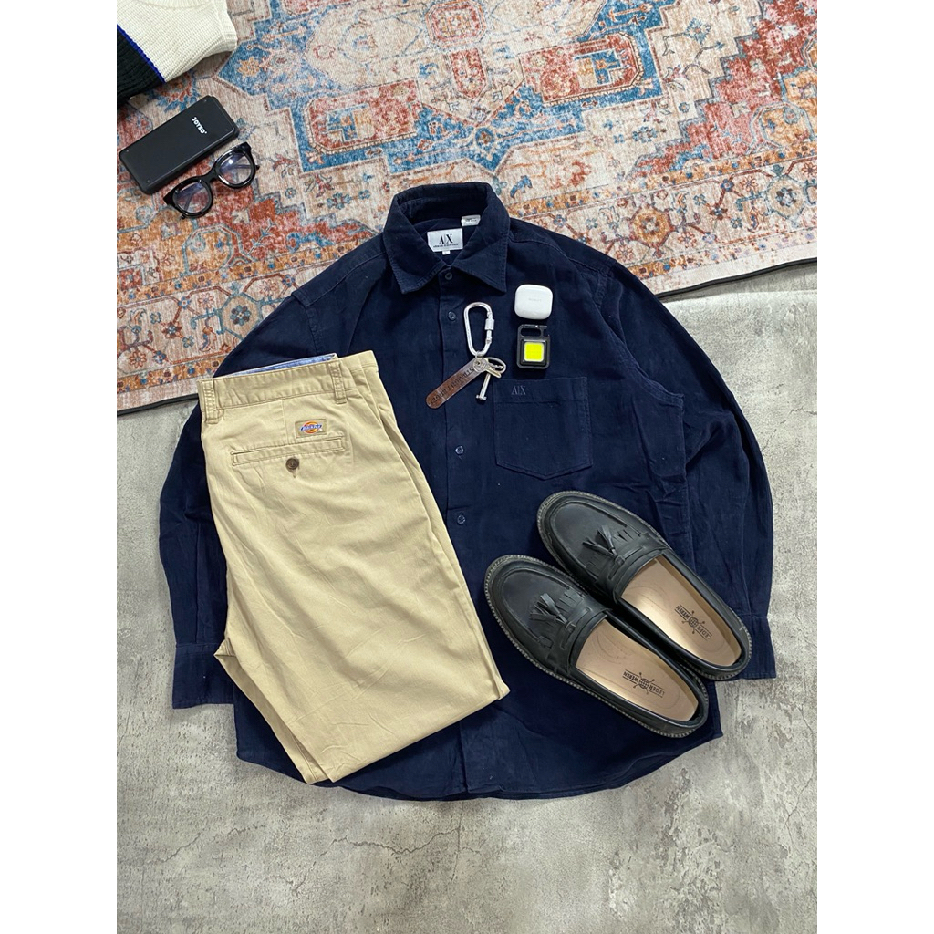 KEMEJA LONGSHIRT CORDUROY ARMANI EXCHANGE