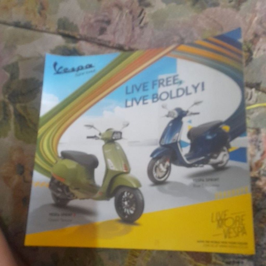 brosur veapa matic vespa sprint
