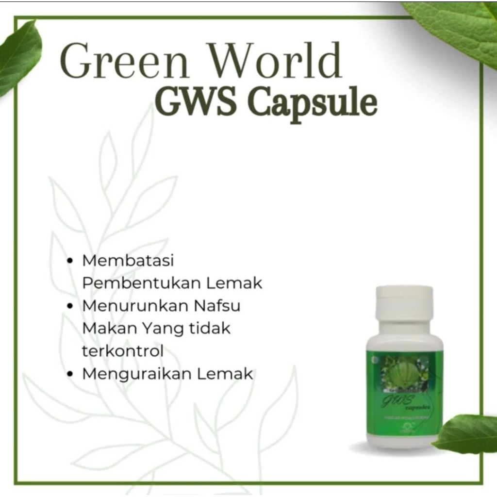 Garcinia Capsule - Slimming Capsule Green World - Gws Capsule