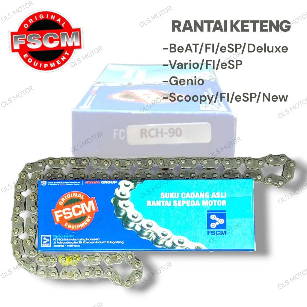 RANTAI KETENG RCH 90 FSCM BEAT VARIO 110 BEAT FI ESP VARIO FI ESP SCOOPY FI ESP GENIO BEAT DELUXE NE
