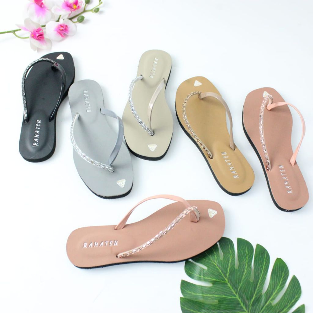 Sandal Jepit Teplek Wanita Bahan Spon Dan Karet