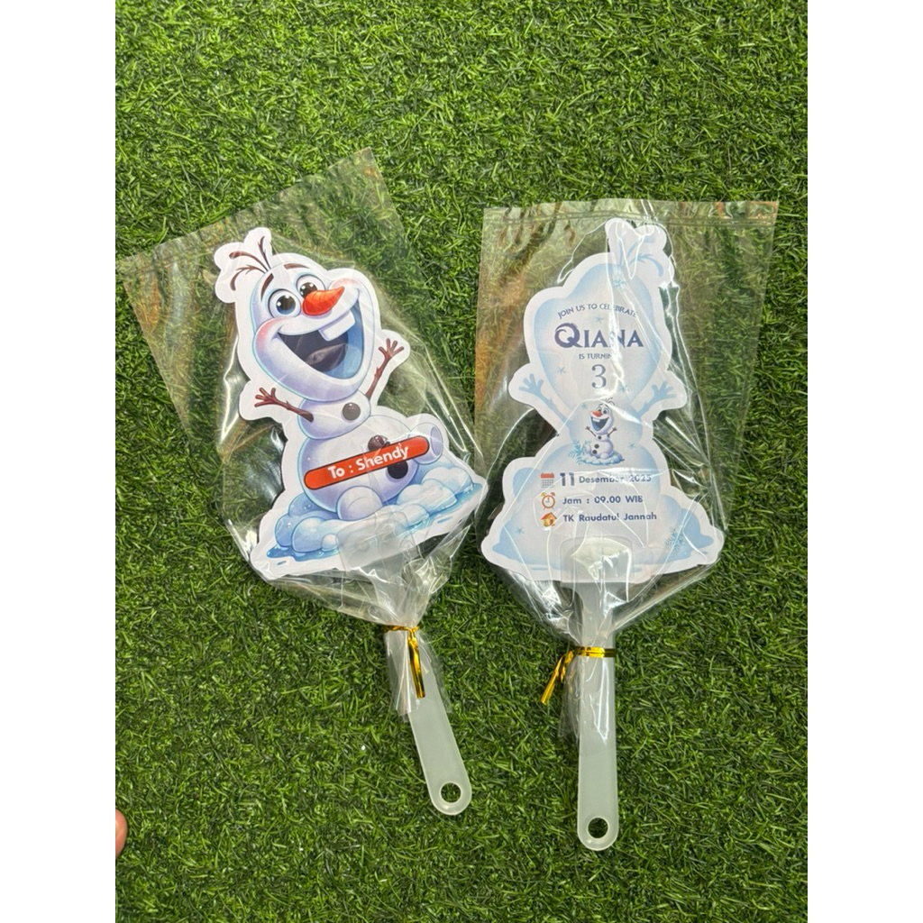 UNDANGAN KIPAS 3D UNIK UNDANGAN ULANGAN TAHUN ANAK