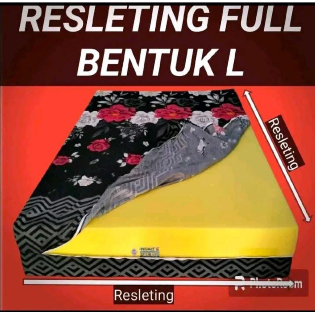 sarung kasur busa resleting ukuran no 1, no 2, no 3, no 4
