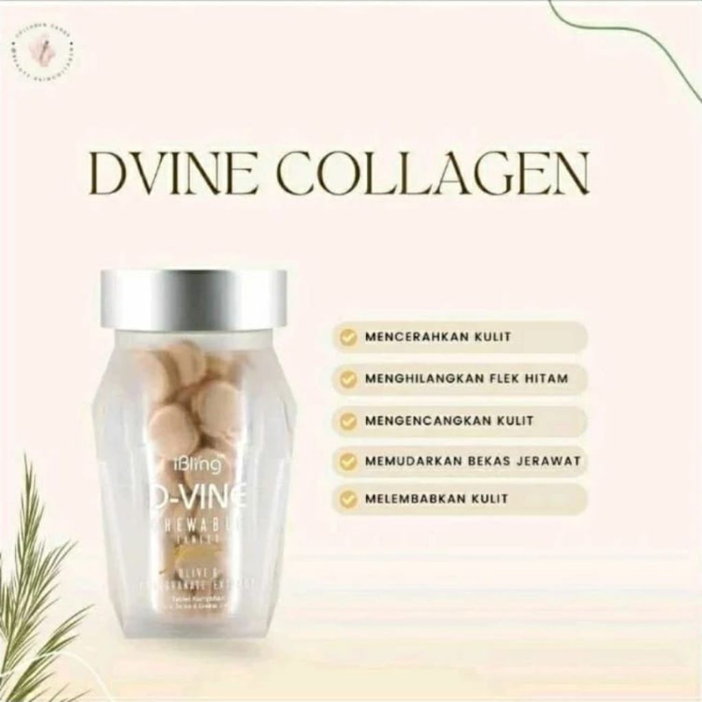 DVINE COLLAGEN DVINE OBAT PEMUTIH KULIT GLOWING CEPAT DAN EVEKTIF