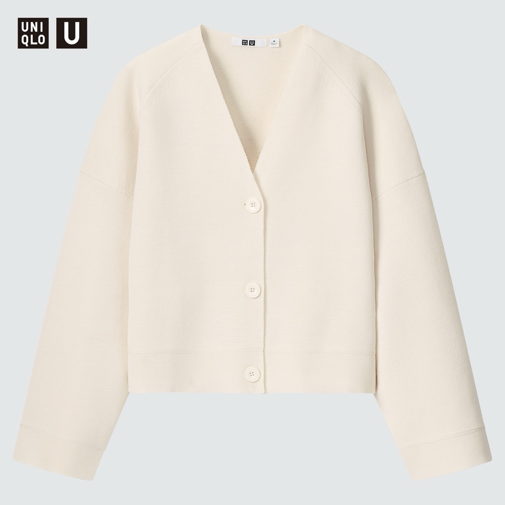 Uniqlo U Milano Ribbed V-Neck Cardigan