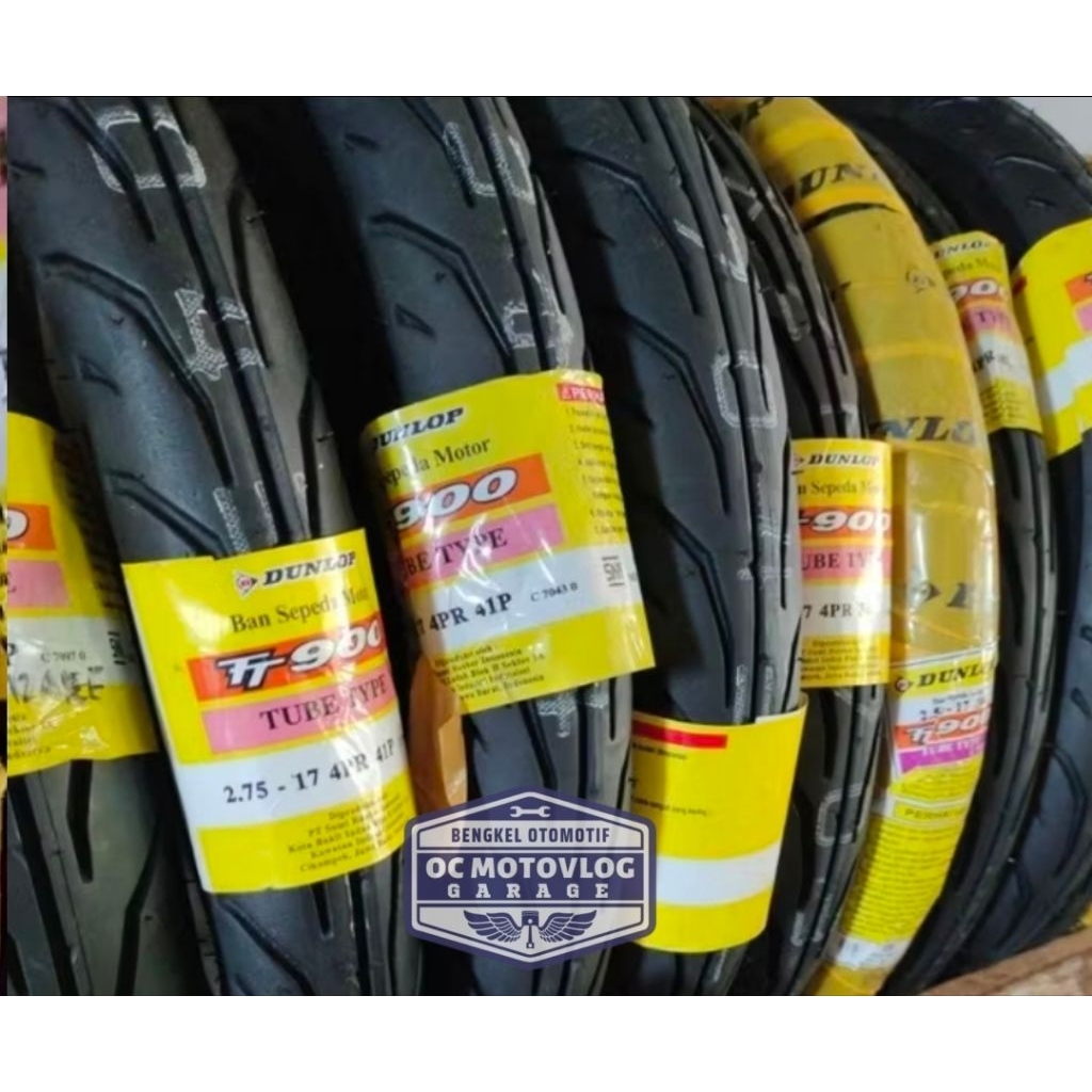 BAN MOTOR RING 17 DUNLOP TT900 90.90-17 / 2.50-17 /2.75-17