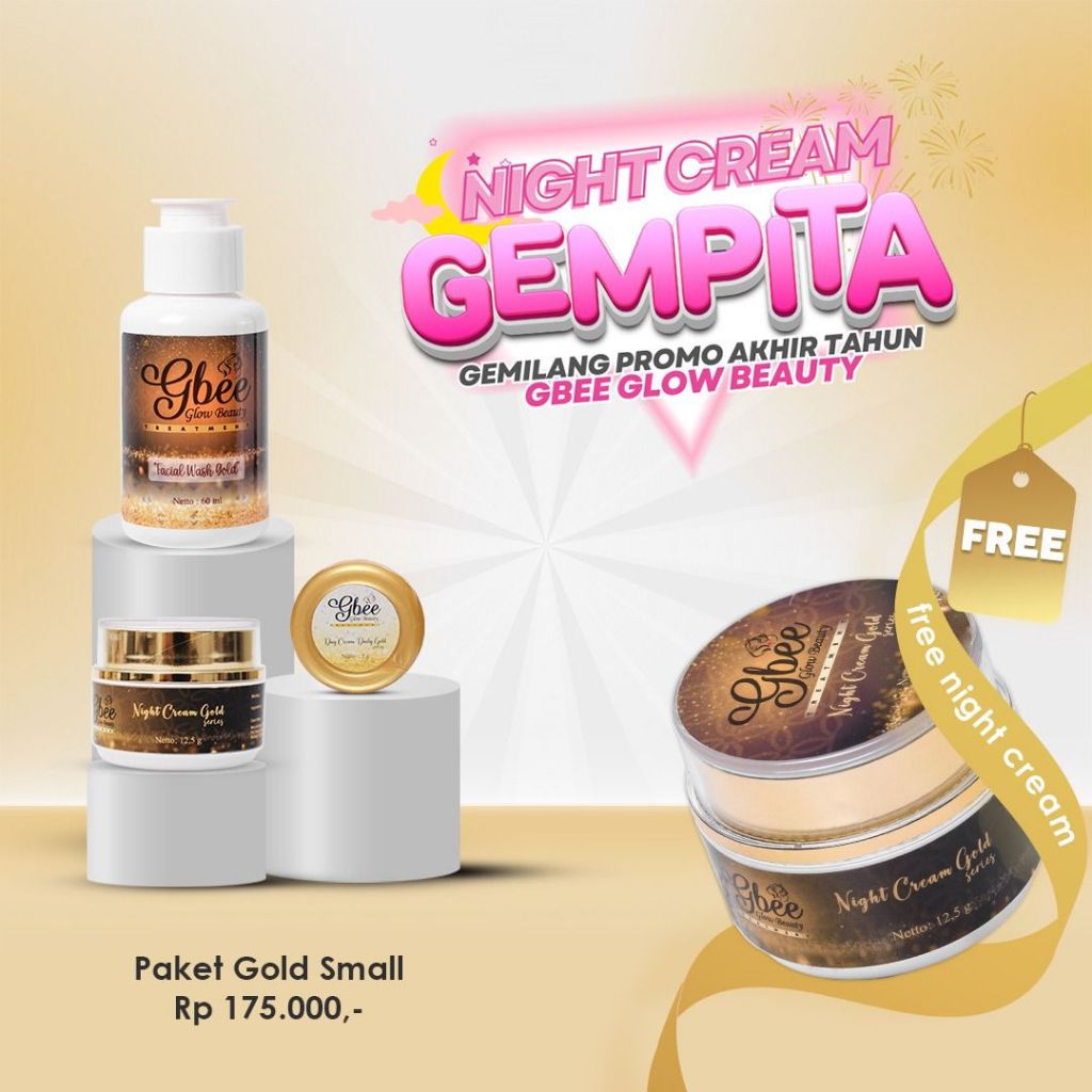 Gbee Glow Beauty Paket Kinclong Gold Small / Paket Skincare Kinclong Gold