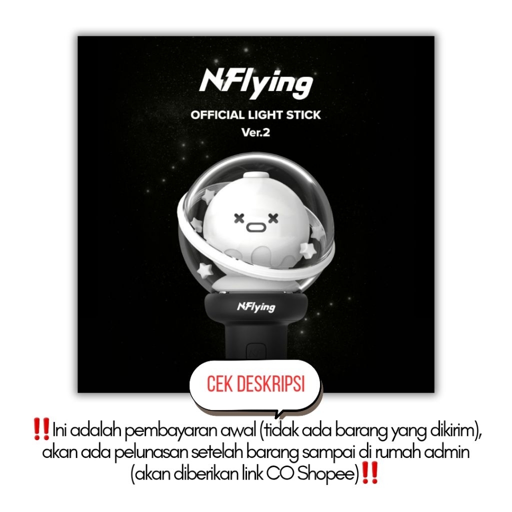 [baca deskripsi] PO Pre Prder N.Flying OFFICIAL LIGHT STICK Ver 2 Lightstick Event Kpop LS