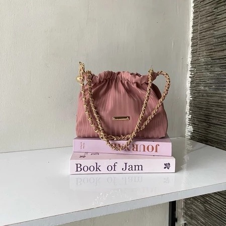 ORIGINAL RAINE TAS SELEMPANG WANITA POUCH PLEATS HITAM SHOULDER BAG CEWEK ELEGAN TAS WANITA SEUT