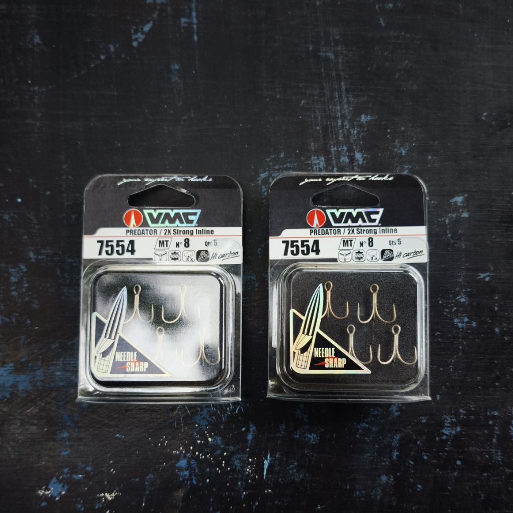 Kail Pancing Treble Hooks VMC 7554 MT Predator / 2x Strong Line - Kail Pancing Cabang 3 VMC Treble H