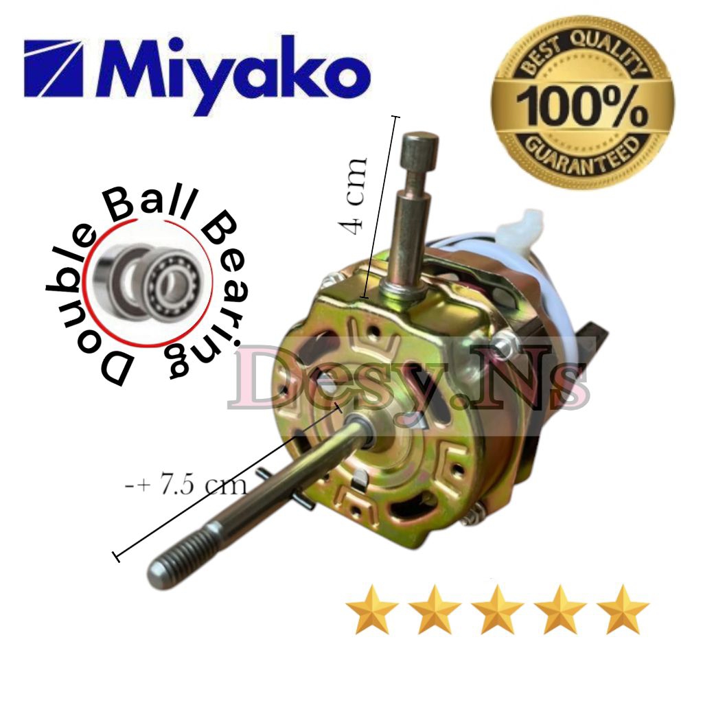 Dinamo Kipas Berdiri MIYAKO DOUBEL BEARING / Motor Kipas Angin 12inch -16inch