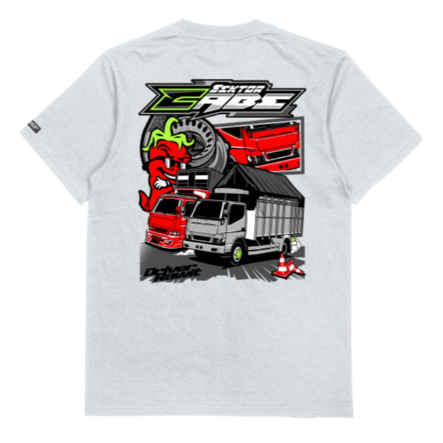KAOS TRUK SEKTOR CABE DRIVER RAWIT | KAOS TRUK CABE TERBARU BAHAN KATUN COMBED TEBAL DAN HALUS