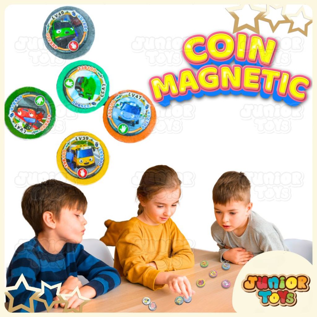 Mainan Anak Edukasi Magnet Kulkas Koin Lucu Magnet Coin Magnetic Toys