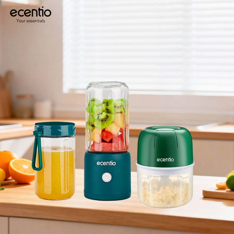 [Special For Live] ecentio Blender Chopper Mini Portable Juicer kaca gelas kecil bumbu kapsul jus bu
