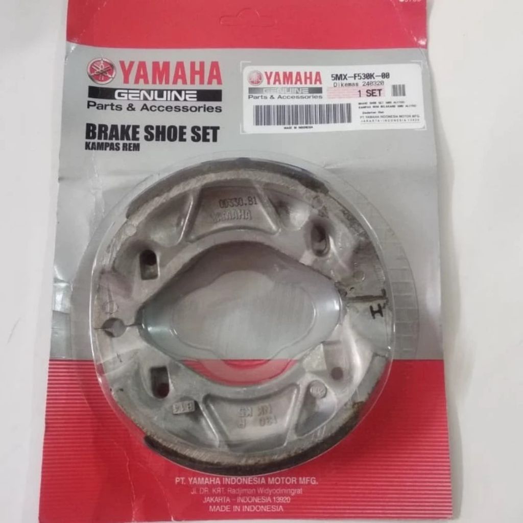 Kampas Rem Belakang Mio Mio Sporty Smile XRide, Mio J  Nouvo Fino Soul Vixion Mio J ORI YGP 5MX-F530