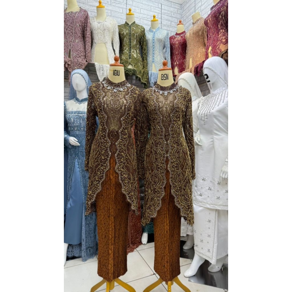 KEBAYA IBU BESAN PREMIUM FULL PAYET // KEBAYA PRANCISAN CANTILY FULL PAYET