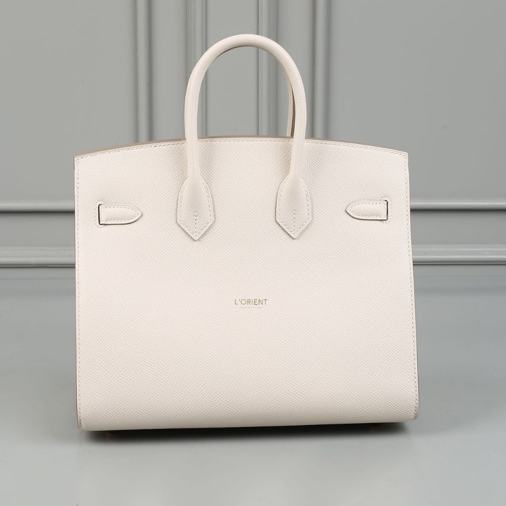 bag 25 Epsom Sellier - Full Handmade - Gold Hardware - Mushroom