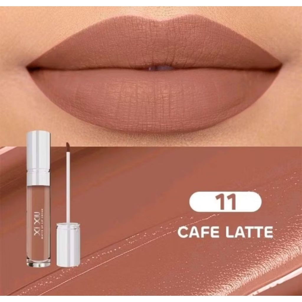 preloved xiu xiu lip matte lipstik lipcream shae 11 base ombre