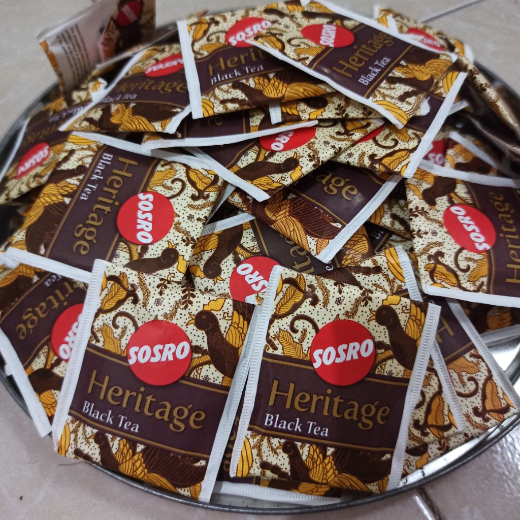 Teh celup sosro heritage black tea sachet / teh celup sachet