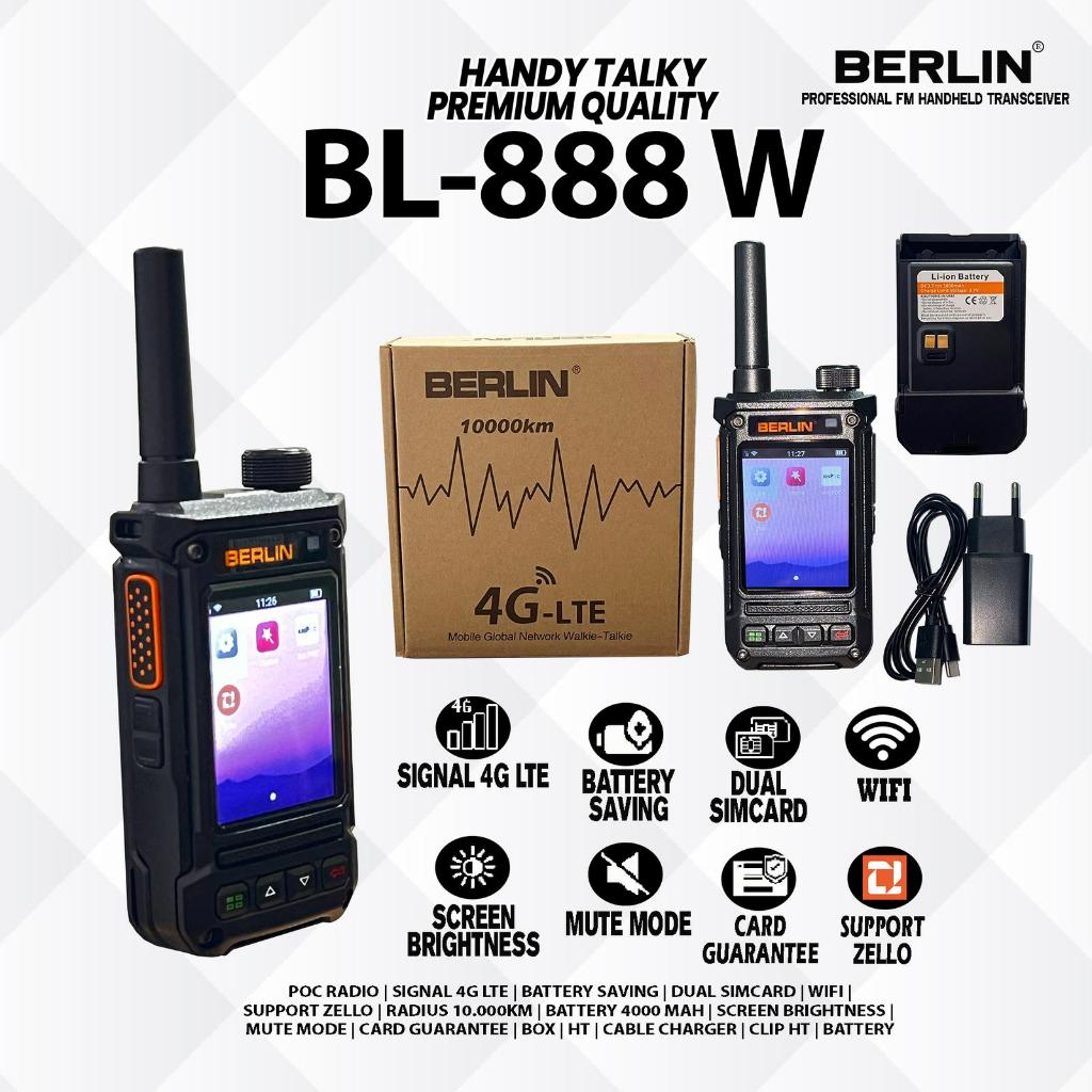 HT POC 4G BERLIN BL-888 W / BL - 888 PRO Simcard | Wifi | Support Zello - HT Only, HT ONLY
