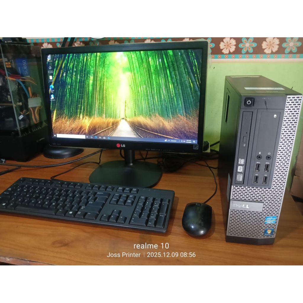 PC Build up Dell optiplex 9010 core i5 -  3470 full set keyboard dan monitor