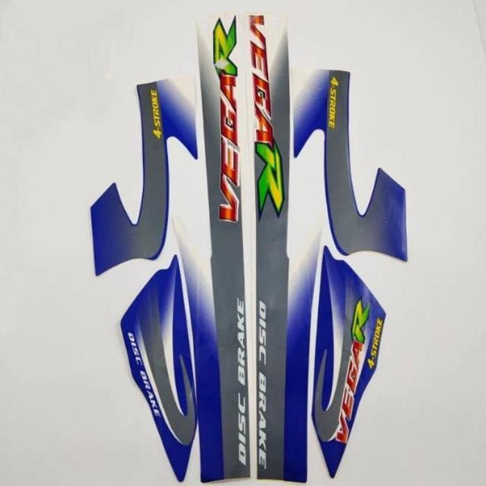 striping Sticker Yamaha Vega R Lama 2002-2003 Biru Putih