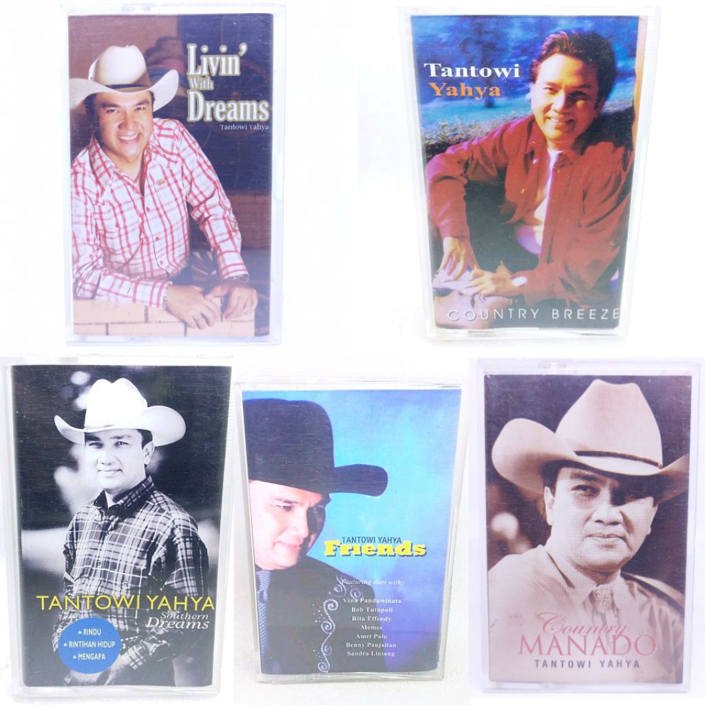 Kaset pita TANTOWI YAHYA - country breeze - southern dreams - friends - livin with dreams - country 