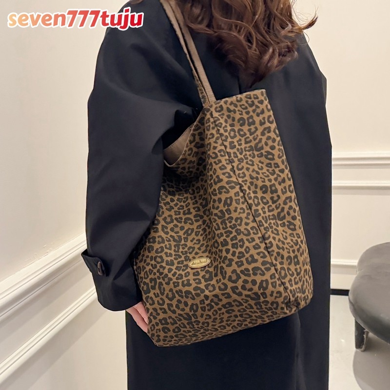 2026 Tas kanvas motif macan tutul/terbaru Tote Bag Motif Leopard/Tas Macan Tutul Kualitas Bahan Prem