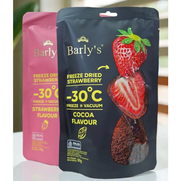BARLY'S Freeze Dried Strawberry 60gr chocolate-covered Strawberry