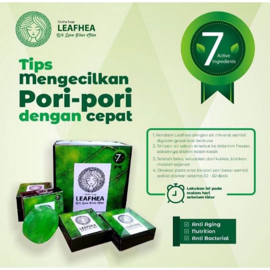 Sabun Muka Leafhea Original Bpom | Leafhea Sabun Alami Aloevera