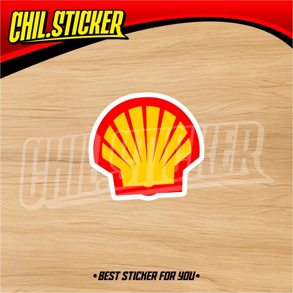 STIKER SHELL OIL LOGO sticker spbu oil shell