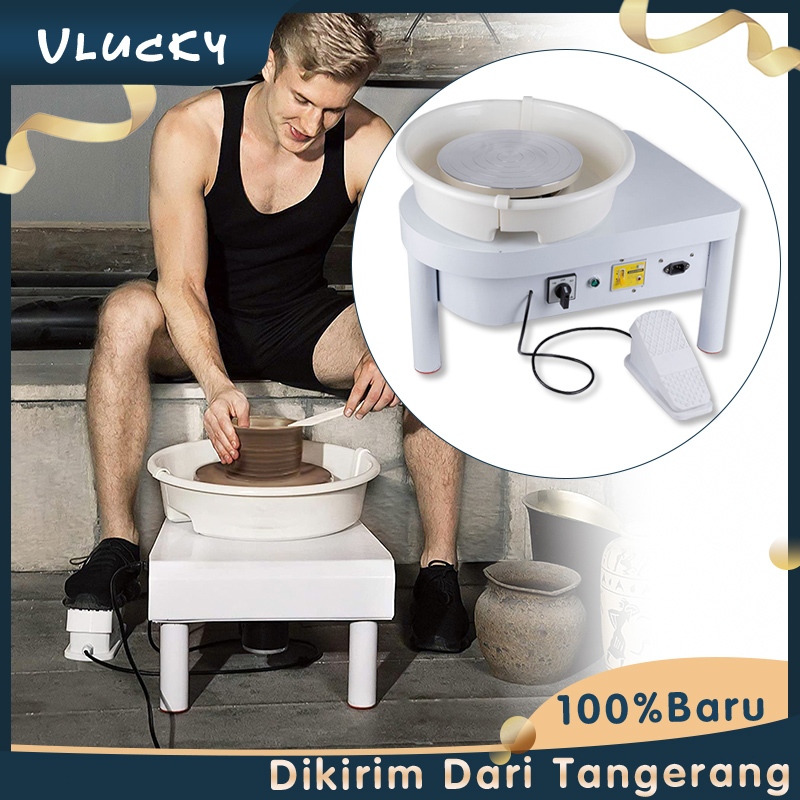 350W Electric Pottery Wheel Mesin Mesin Tembikar Rumahan Alat Tanah Liat Polimer