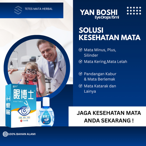 Tetes Mata Herbal Jepang Tetes Mata Berkualitas [ Solusi Untuk Perawatan Mata Kering,Syaraf Tegang M