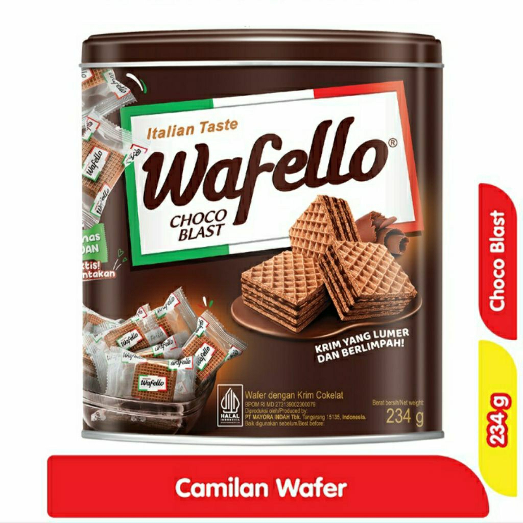 Wafello Wafer Choco Kaleng 234 g