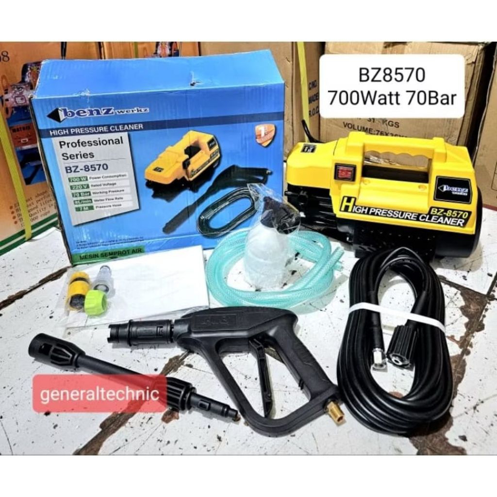 BENZ WERKZ - MESIN JET CLEANER CUCIAN MOBIL MOTOR LISTRIK BZ 8570 BENZ WERKZ